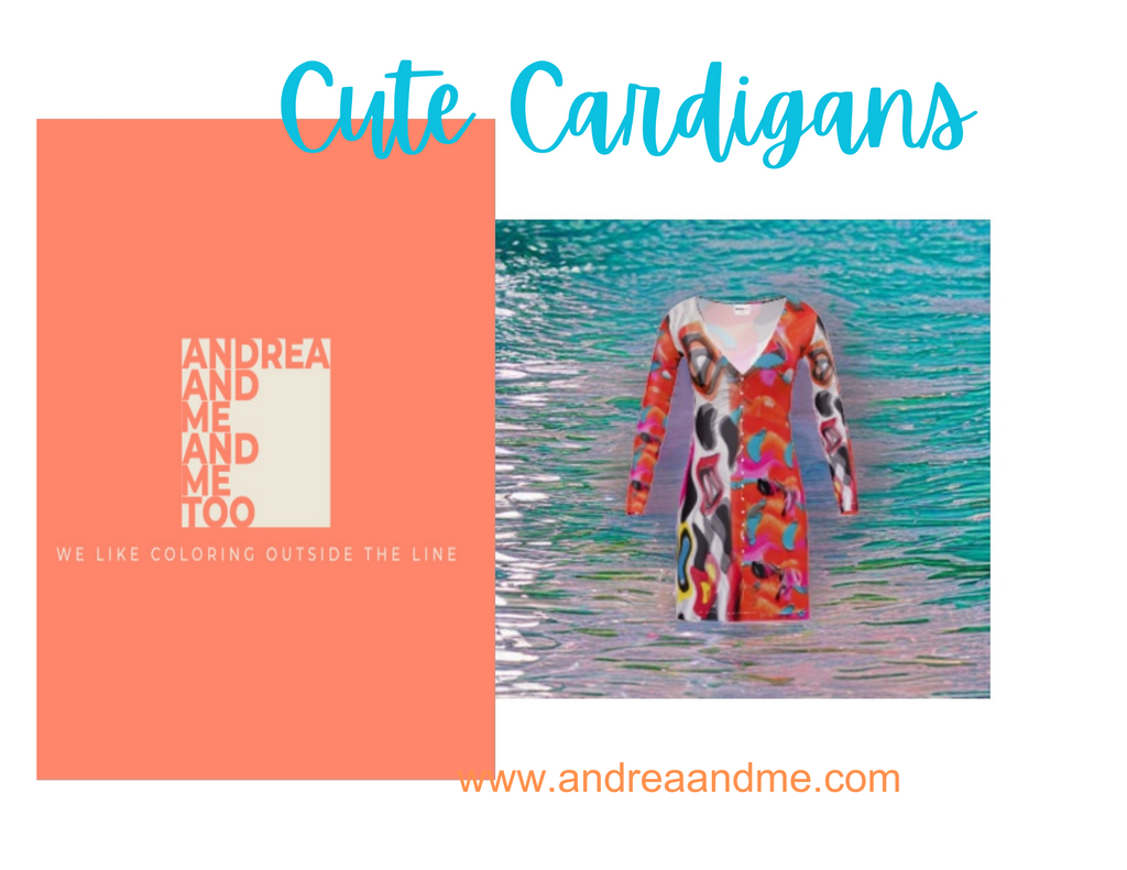 Cute silky jersey cardigans at Andrea and Me and Me Too https://www.bagsoflove.com/stores/artistic-designs-by-ann